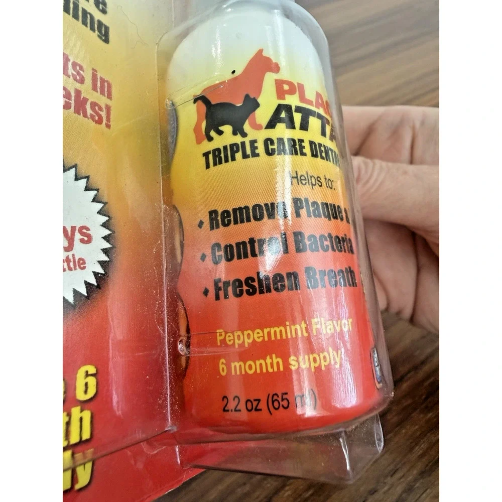 Vets Pref Plaque Attack Spray Dog Cat Bad Breath Teeth 6 Month Supply!!! 2.2oz